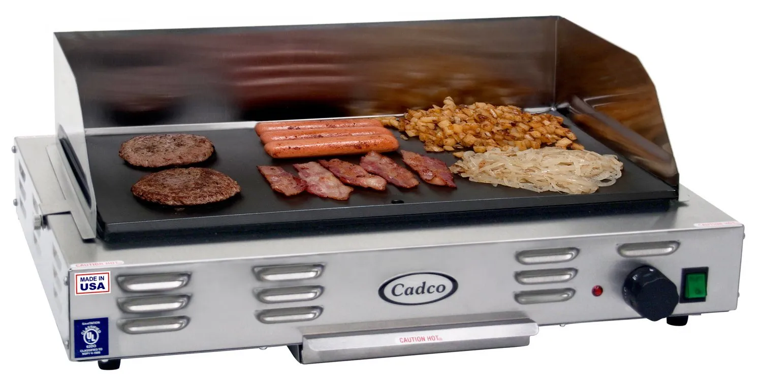 Cadco - CG10 - Stainless Steel Countertop Griddle - Medium Duty