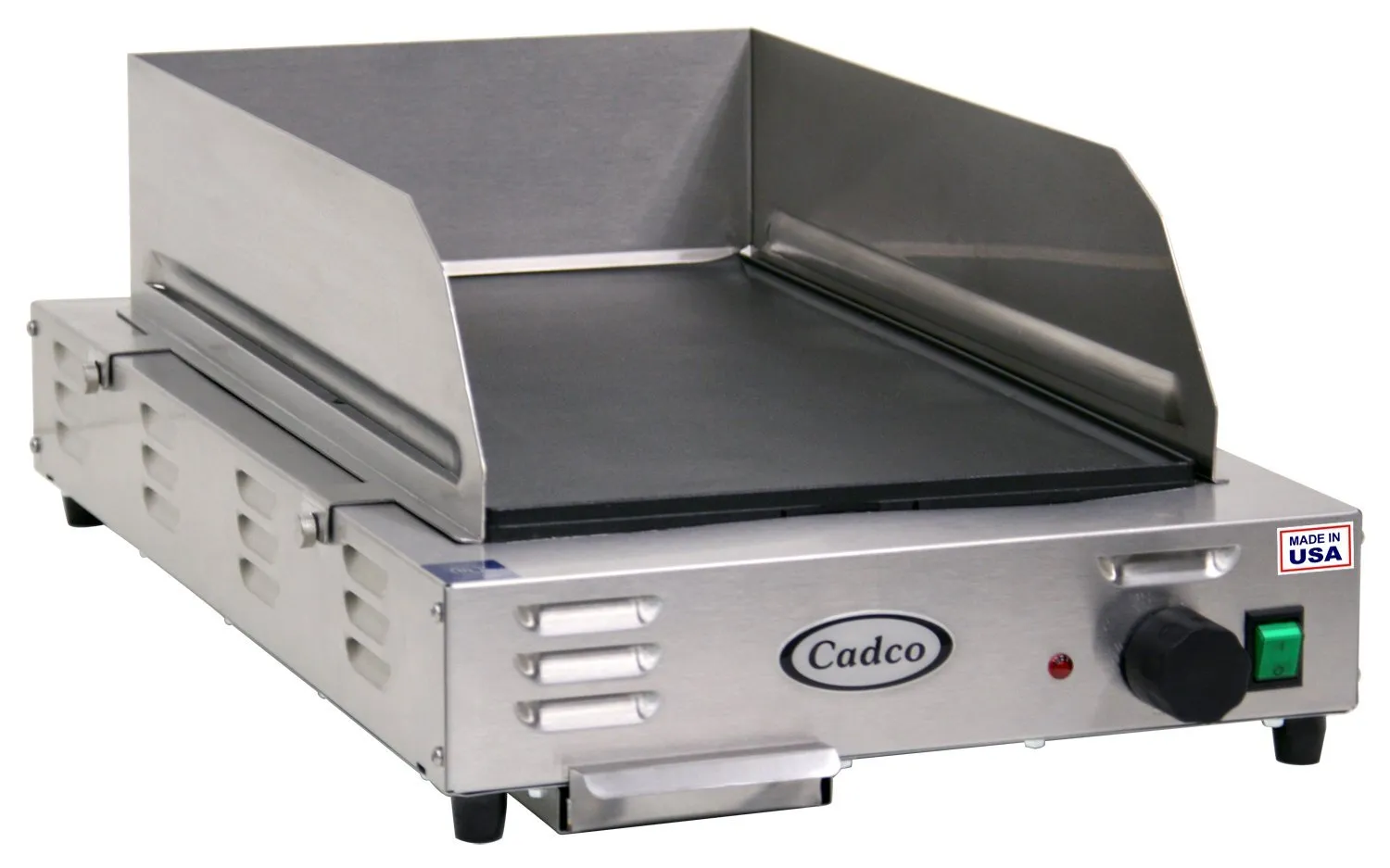 Cadco - CG5FB - Stainless Steel Countertop Space Saver Griddle - Medium Duty