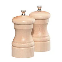 Chef Specialties Capstan Natural Pepper Mill/Salt Mill Set 4" [04302]