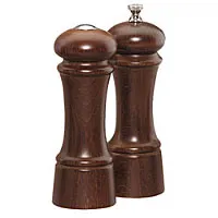 Chef Specialties Elegance Walnut Pepper Mill/Salt Shaker Set 6" [06100]