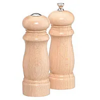 Chef Specialties Salem Natural Pepper Mill/Salt Shaker Set 6" [06200]