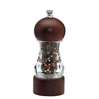 Chef Specialties 29183 - Acrylic & Wood Pepper Mill - Vanguard 6" 