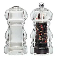 Chef Specialties 29190 - Laurel Acrylic Pepper Mill/Salt Shaker Set 5" 