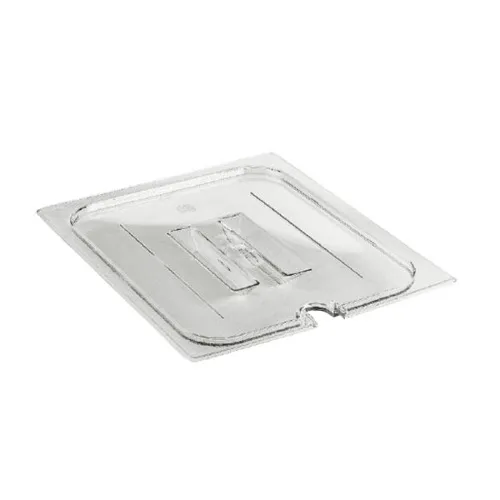 Cambro 10CWCHN-135 - Full-Size Food Pan Notched Cover w/ Handle - Camwear (6 per Case) 