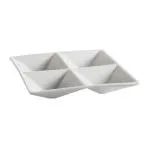 C.A.C. China CMP-A7 - Accessories Divided Serving Bowl 6-1/2" - (2 Dozen per Case)