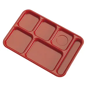 Cambro PS1014-416 - 10" x 14 1/2" Co-Polymer 6 Compartment Tray (24 per Case) 