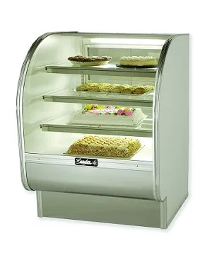 Leader CVK36 - 36" Curved Glass Refrigerated Bakery Display Case - Counter Height