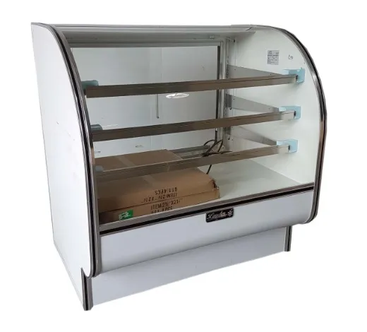 Leader CVK48 - 48" Curved Glass Refrigerated Bakery Display Case - Counter Height