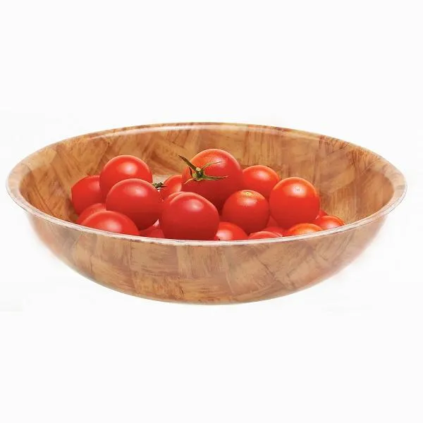 Cambro 6F-301 - 14.3 oz. Dark Basketweave Fiberglass Salad Bowl (12 per Case) 