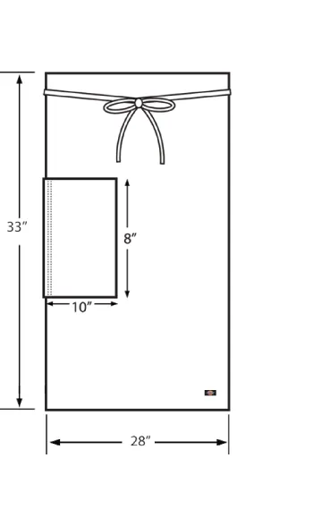 Dickies Chef DC508 - Apron - Bistro Patch Pocket - Pencil Divide