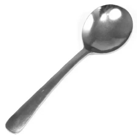 Update International DU-702 - 0.13" x 1.5" x 6" - Duke Series - Chrome-Plated Bouillon Spoon