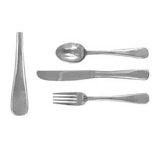 Update International DU-704 - 0.13" x 1.25" x 7.5" - Duke Series - Chrome-Plated Iced Tea Spoon