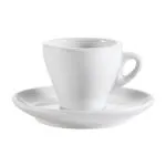 C.A.C. China E-3 - Venice Demitasse Cup and Saucer Set 4-7/8" - (48 Sets Per Case)