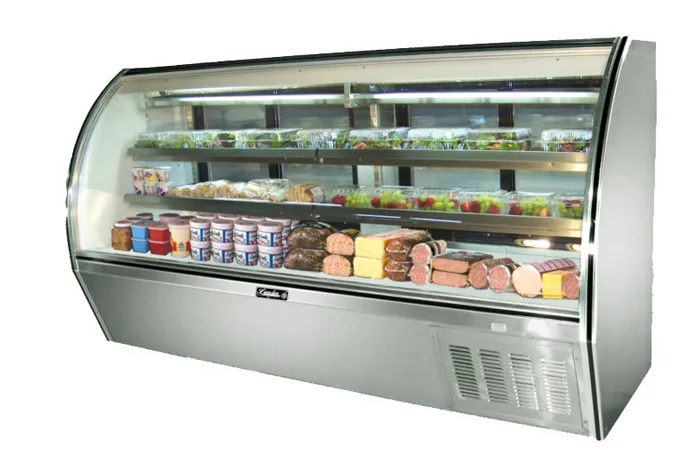 Leader NRHD96SC - 96" Curved Glass Deli Display Case - High Volume