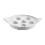 C.A.C. China ESD-9 Gourmet Collection Escargot Dish 8-1/2" - (3 Dozen per Case)