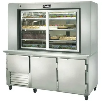 Leader PC72 - 72" Dessert Display Case with Refrigerated Storage