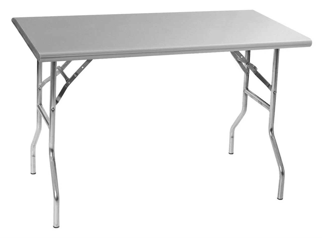 Folding Stainless Steel Work Table - 24" x 60"