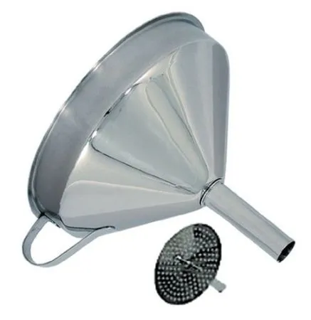 Update International FSV-6S - 5.75" Stainless Steel Funnel w/Strainer