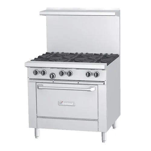 Garland G36-6S - 6 Burner Gas Range - (1) Storage Base