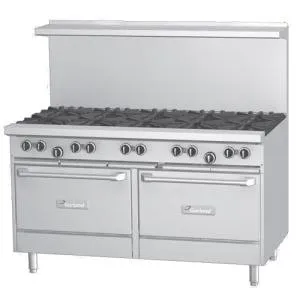 Garland G60-10SS - 10 Burner Gas Range - (2) Storage Bases