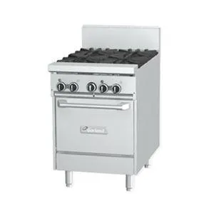 Garland GFE24-4L - 4 Burner Gas Range - (1) Space Saver Oven - Electric Ignition 