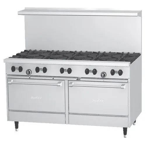 Garland X60-10RR Sunfire - 10 Burner Gas Range - (2) Ovens