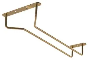 Update International GHB-10 - 1.5" x 4.5" x 10.25" - Brass Plated - Glass Hanger