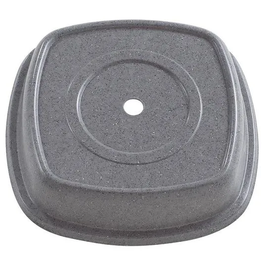 Cambro 1111SMVS-191 - 11" Granite Gray Colored Versa Camcover Square Plate Cover (12 per Case) 