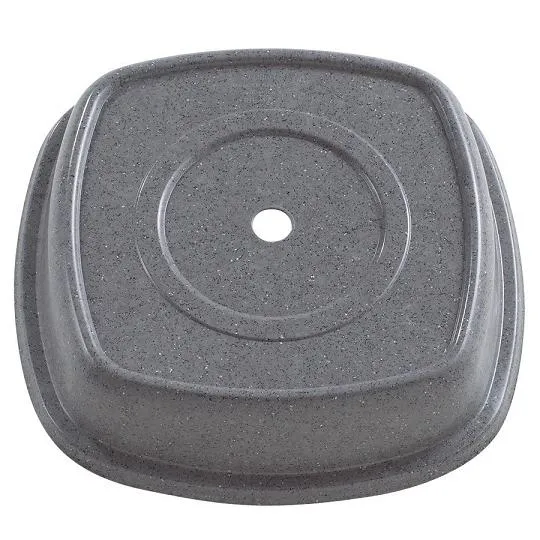 Cambro 1111SQVS-191 - 11" Granite Gray Colored Versa Camcover Square Plate Cover (12 per Case) 