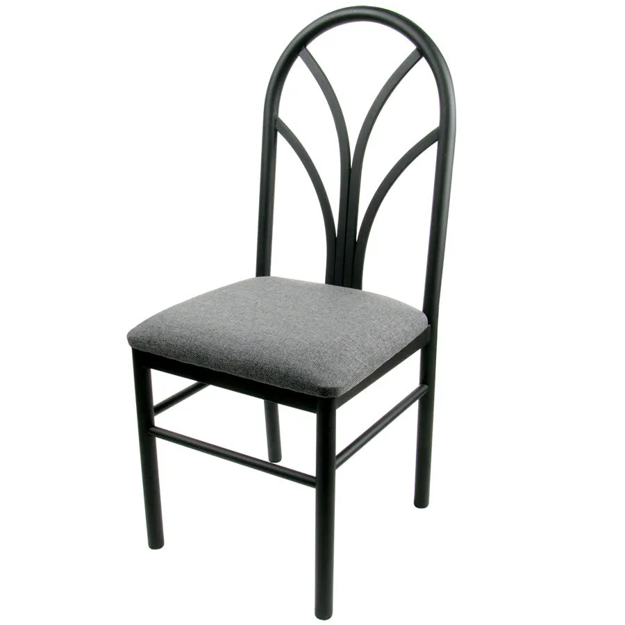 Universal 164CDINEBKGY - Gray 4 Spoke Restaurant Dining Room Chair