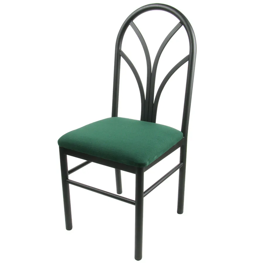 Universal 164CDINEBKGR - Green 4 Spoke Restaurant Dining Room Chair