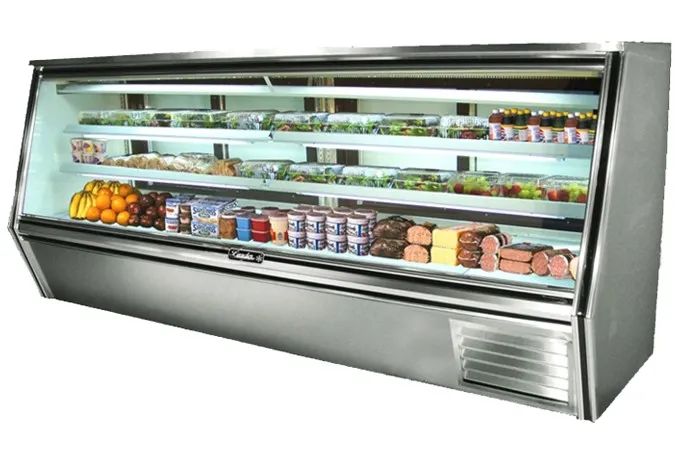 Leader HDL118F - 118" Refrigerated Double Duty Fish Display Case