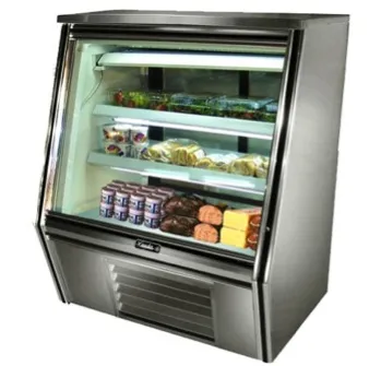 Leader HDL36M - 36" Refrigerated Raw Meat Display Case - Double Duty