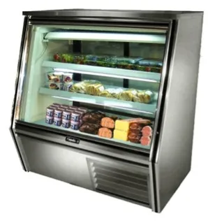 Leader HDL48M - 48" Refrigerated Raw Meat Display Case - Double Duty