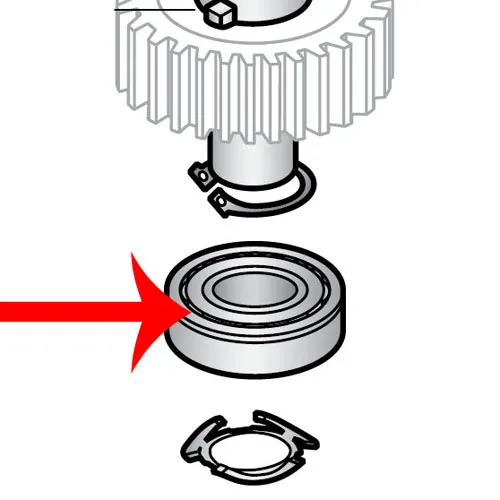 Hobart - HM2-052 - Ball Bearing (Not included in HM2-615 Kit/Transmission Gear Unit) for Hobart Models A120 and A200 Mixers