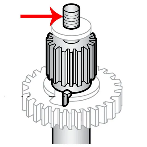 Hobart - HM2-236 - Steel Transmission Shaft (15T) Transmission Gear Unit for Hobart Models A120 and A200 Mixers