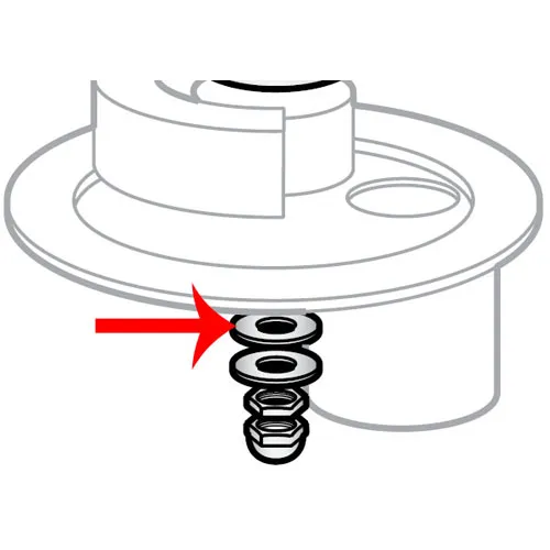 Hobart - HM2-946 - Fiber Washer (Pkg./10) Parts for Hobart Mixers - A120/A200