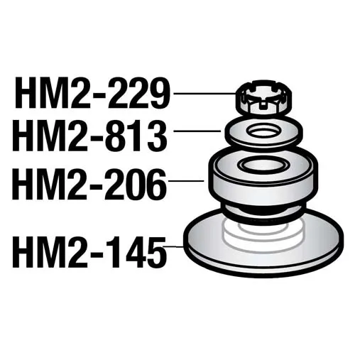 Hobart - HM2-229 - Stop Nut 1/2"-20 Flex Lock Parts for Hobart Mixers/Mixers - A120/A200