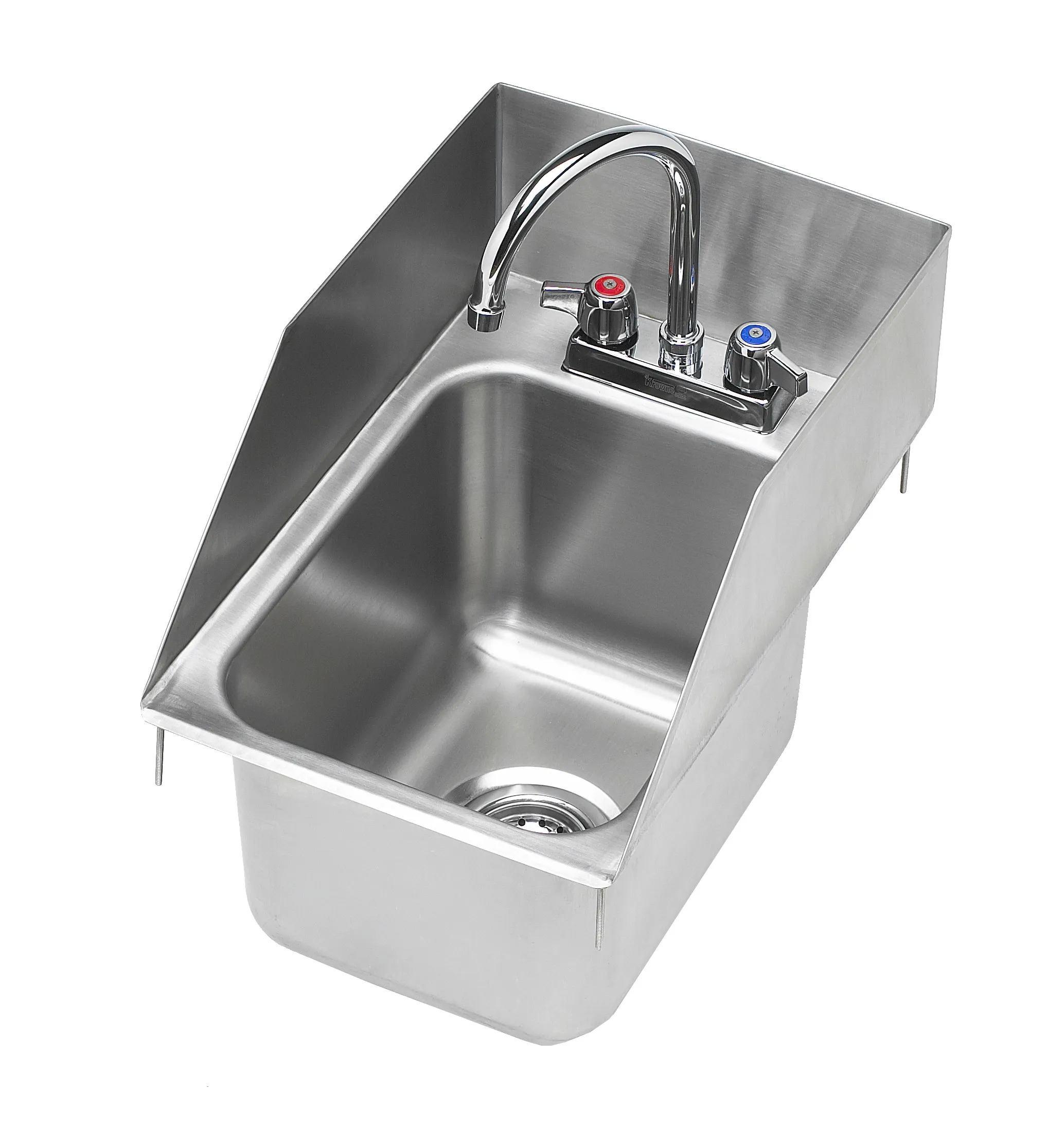 Krowne HS-1220 - 12" x 18" Drop-In Hand Sink with Side Splashes