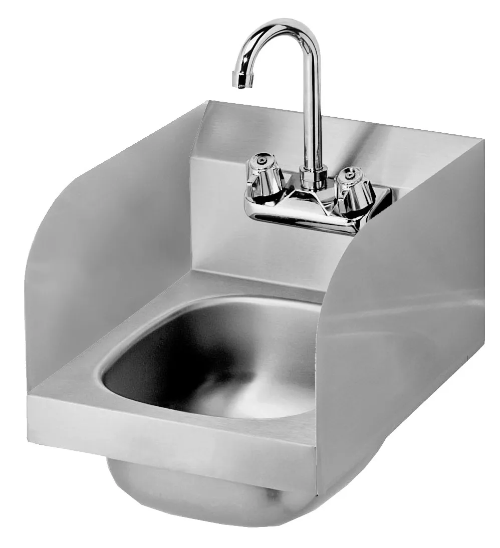 Krowne HS-30L - Hand Sink w/ Side Splashes - 12"