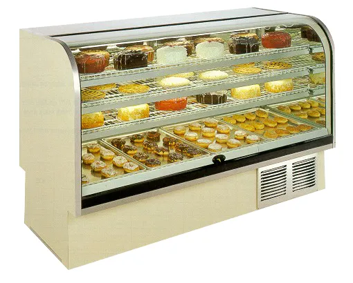 Marc BCR-48 - 48" Refrigerated Bakery Display Case - Curved Glass - High Volume