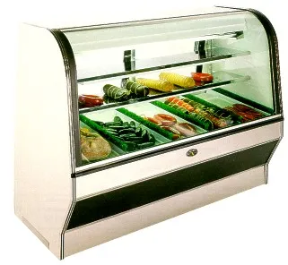 Marc HS-4S/C - 50" Deli Case - Curved Glass - Double Duty