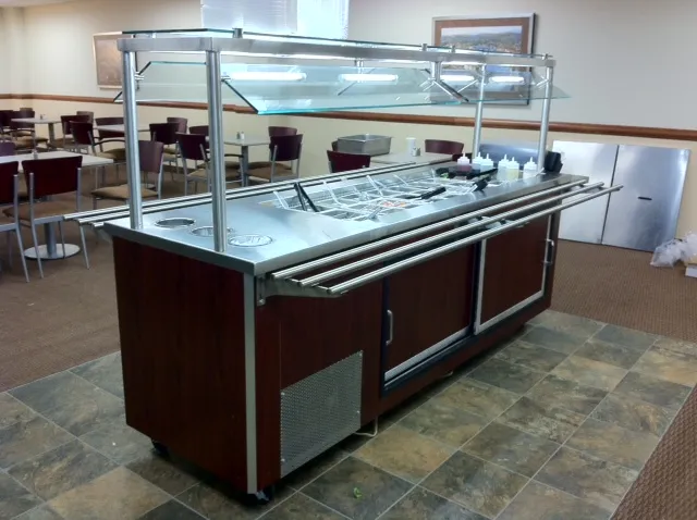 Universal Coolers RBT4SC - 3 Well Refrigerated Buffet Table - Cold Food