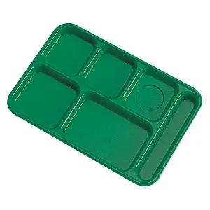 Cambro PS1014-437 - 10" x 14 1/2" Co-Polymer 6 Compartment Tray (24 per Case) 