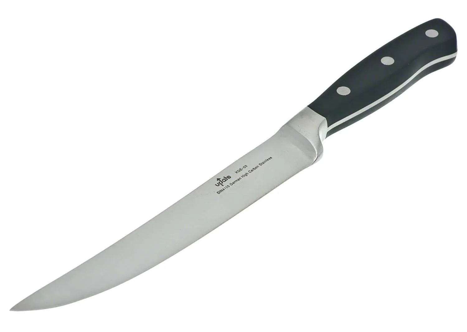 Update International KGE-03 - 6" Stainless Steel Forged Straight-Blade Boning Knife