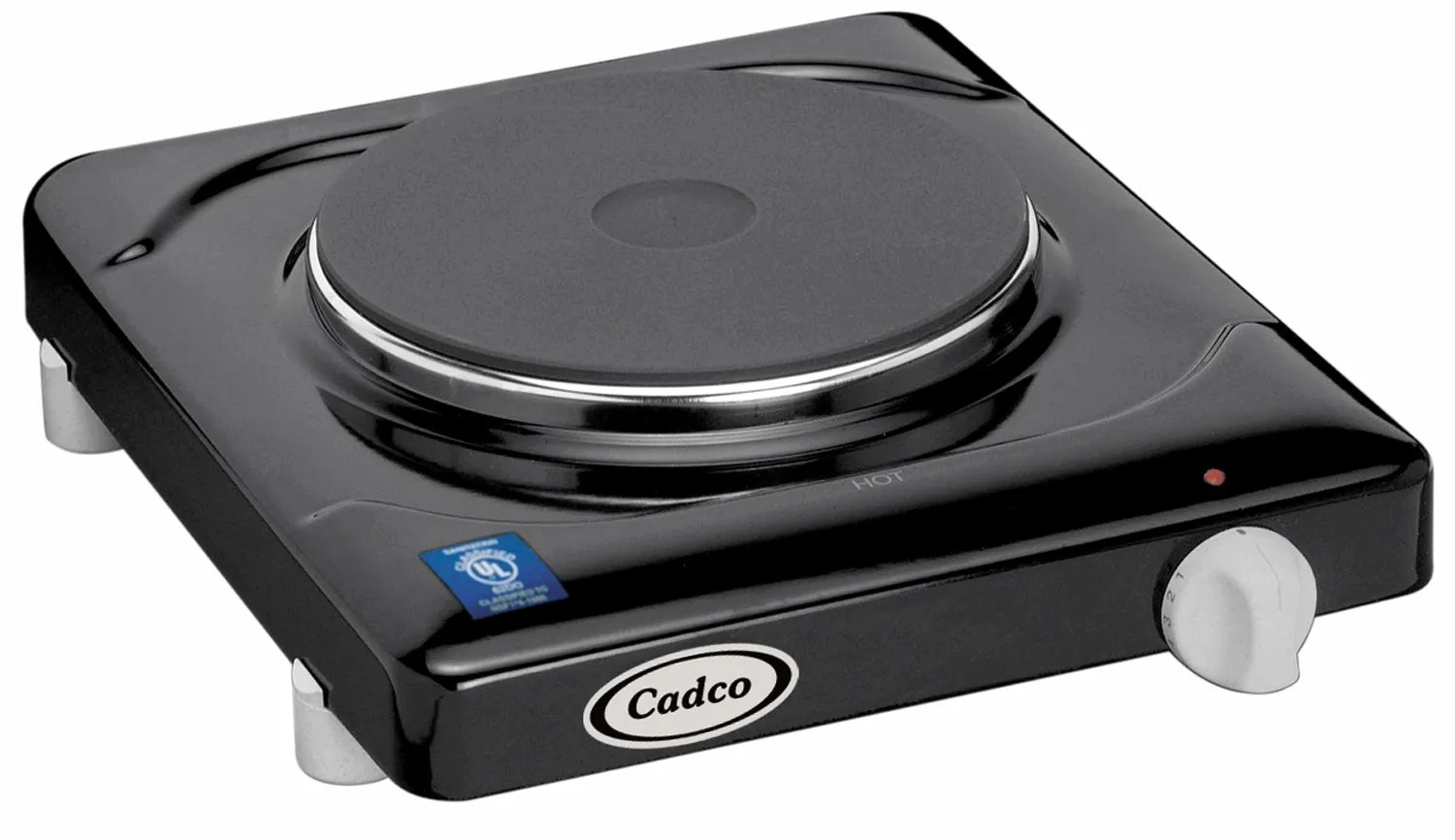 Cadco - KR1 - Black Portable Cast Iron Range - 7.125"