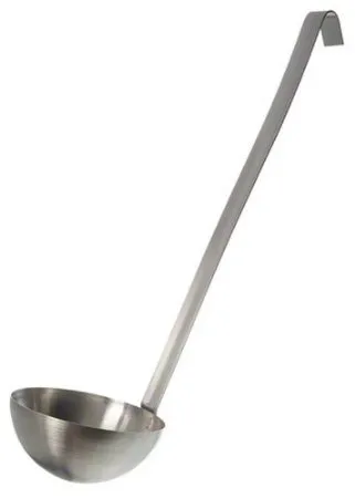 Update International L-240 - 24 Oz - Heavy Duty 2-Piece Stainless Steel Ladle