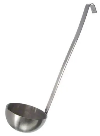 Update International L-320 - 6" x 6" x 19.38" - Heavy Duty - 2-Piece Stainless Steel - Ladle