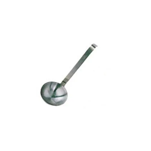 Update International L-40SH - 3.13" x 3.13" x 9" - 2-Piece Short Handle - Stainless Steel - Ladle