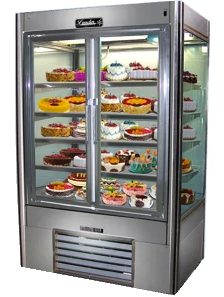 Leader LS72DS - 72" Sliding Glass Door Refrigerator - Four View 